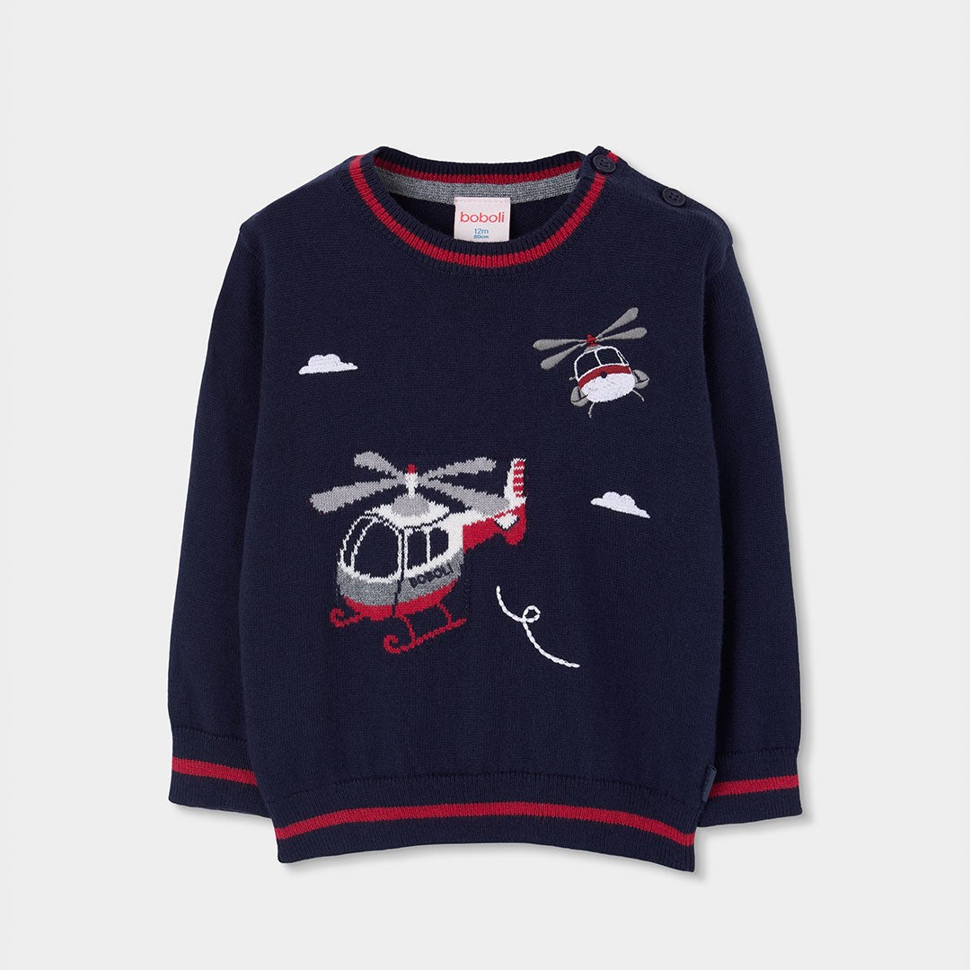 BOBOLI Sweaters Navy 834005 image 1