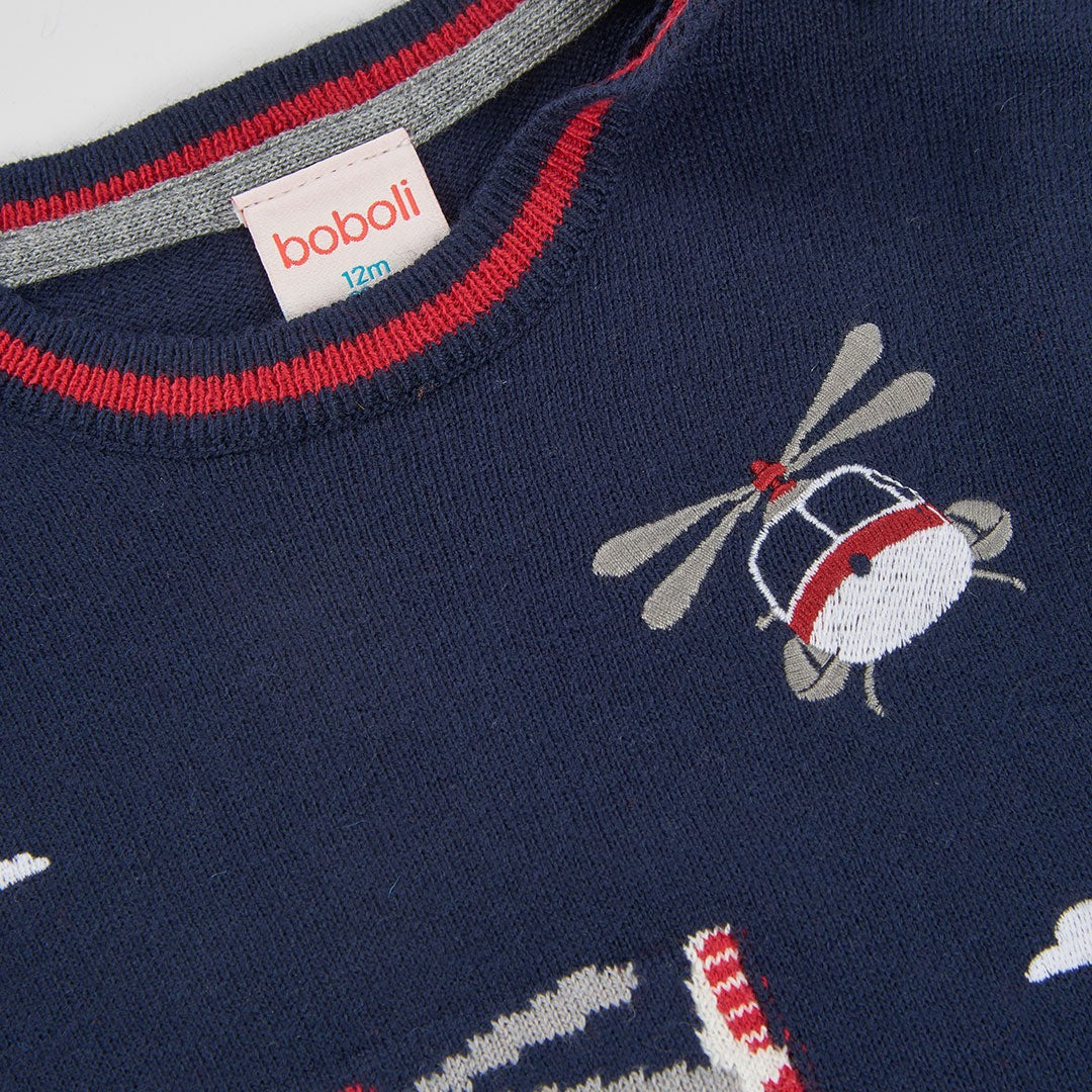 BOBOLI Sweaters Navy 834005 image 3