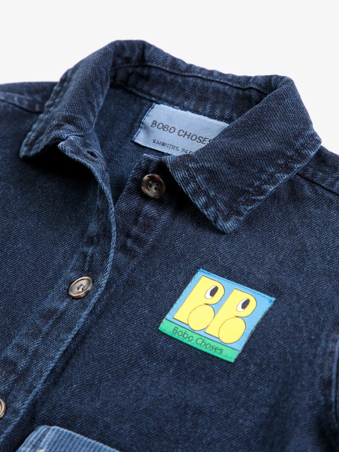 BOBO CHOESE Booo Choses Tag denim shirt