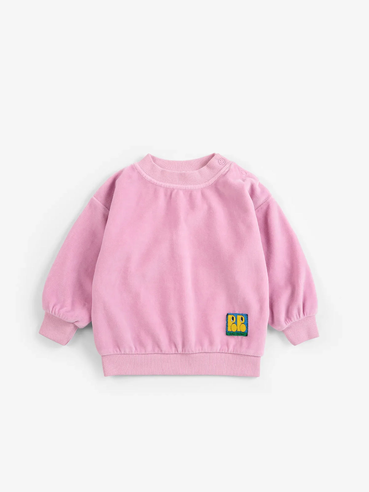 BOBO CHOSES Booo  Bo Choses Tag velvet sweatshirt
