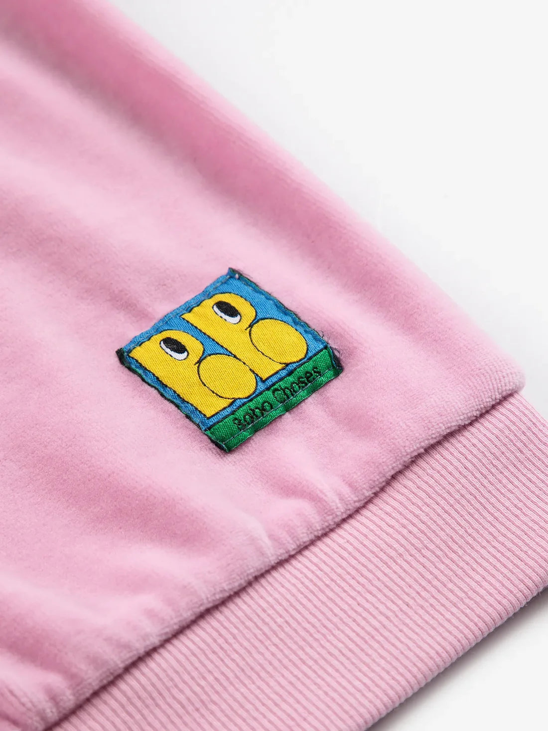 BOBO CHOSES Booo  Bo Choses Tag velvet sweatshirt