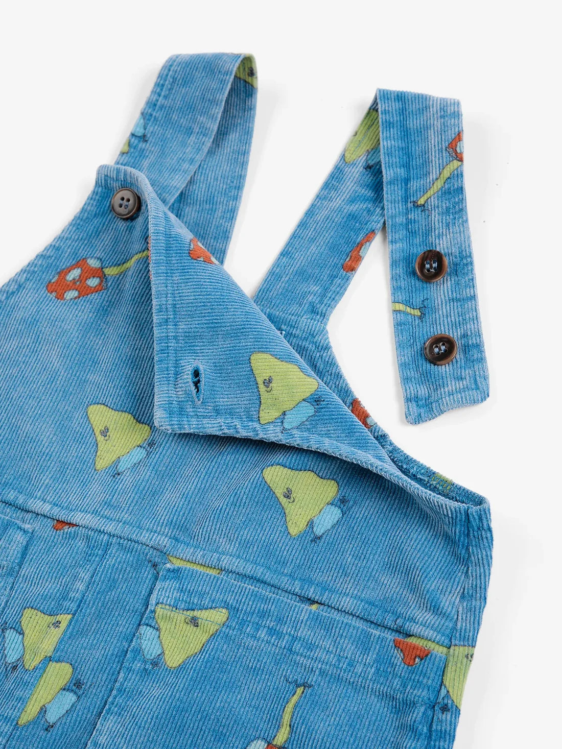 BOBO CHOSES Mush Monster Duo all over corduroy overall