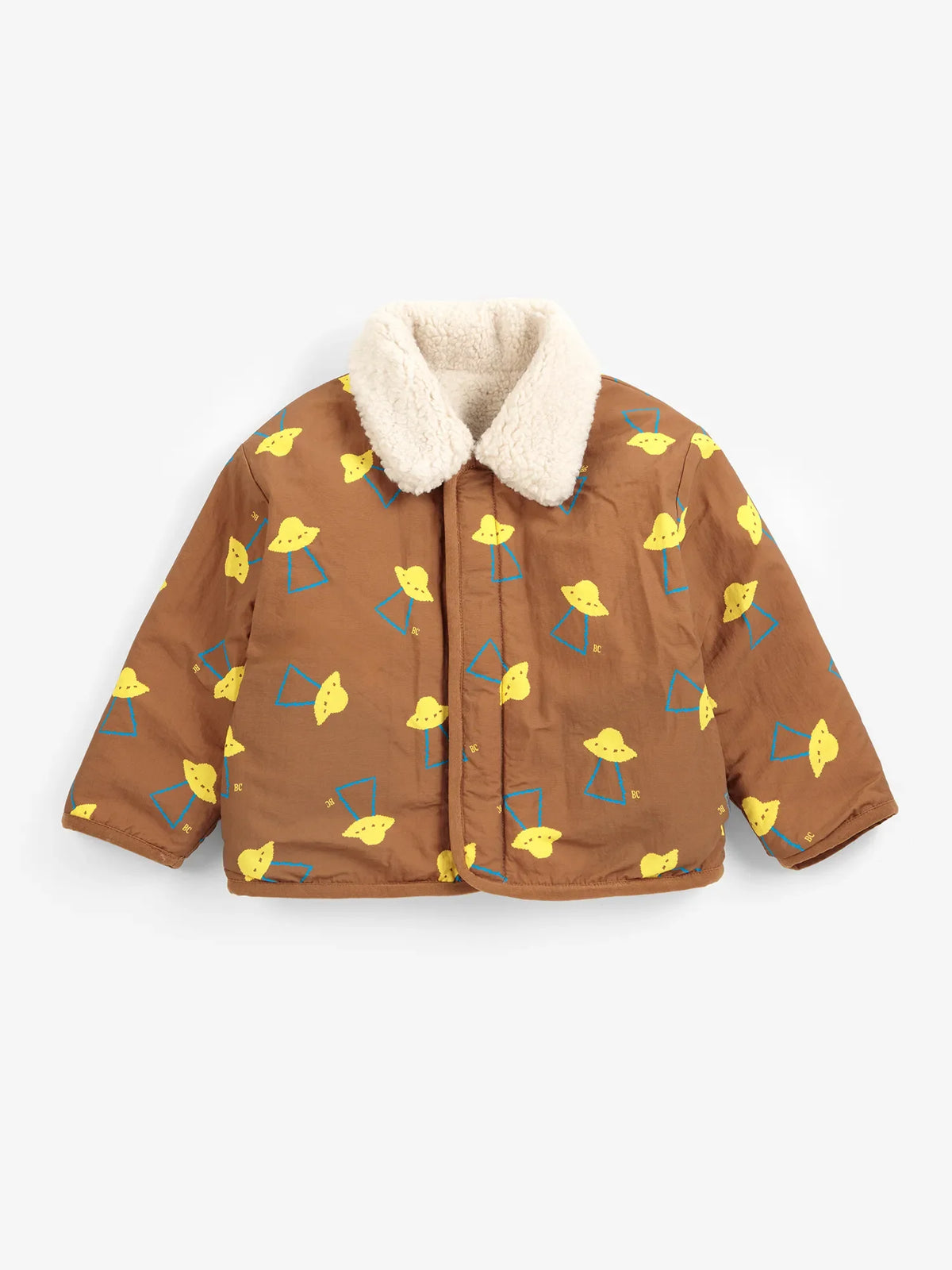 BOBO CHOSES Pixel Abduction sheepskin reversible jacket