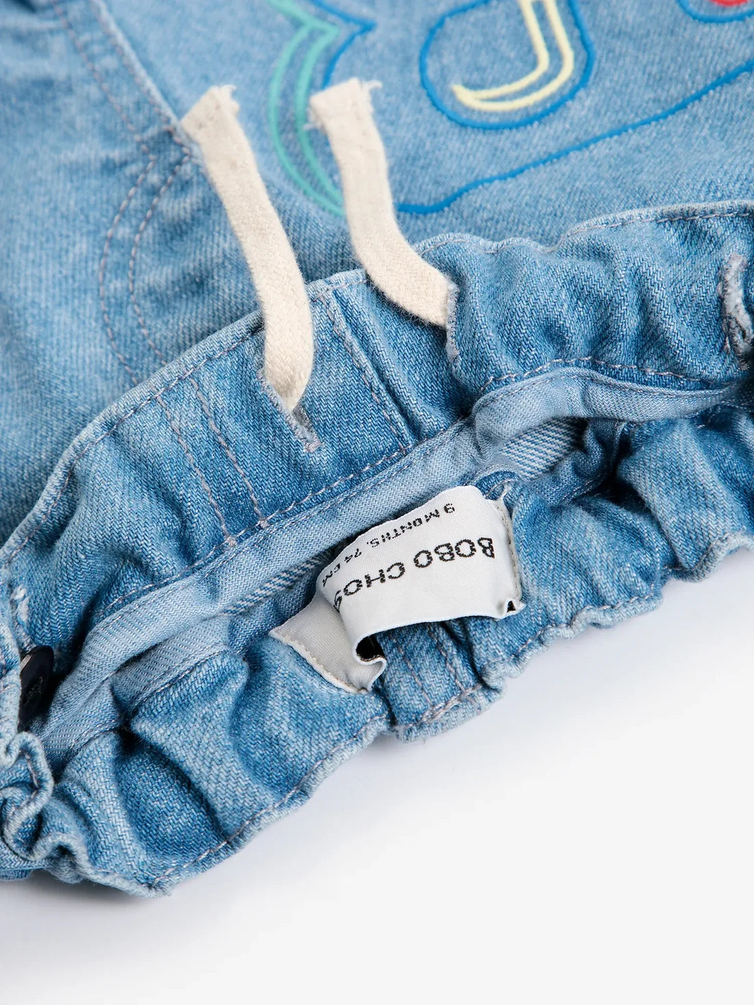 BOBO CHOSES B.C. Embossed denim pants