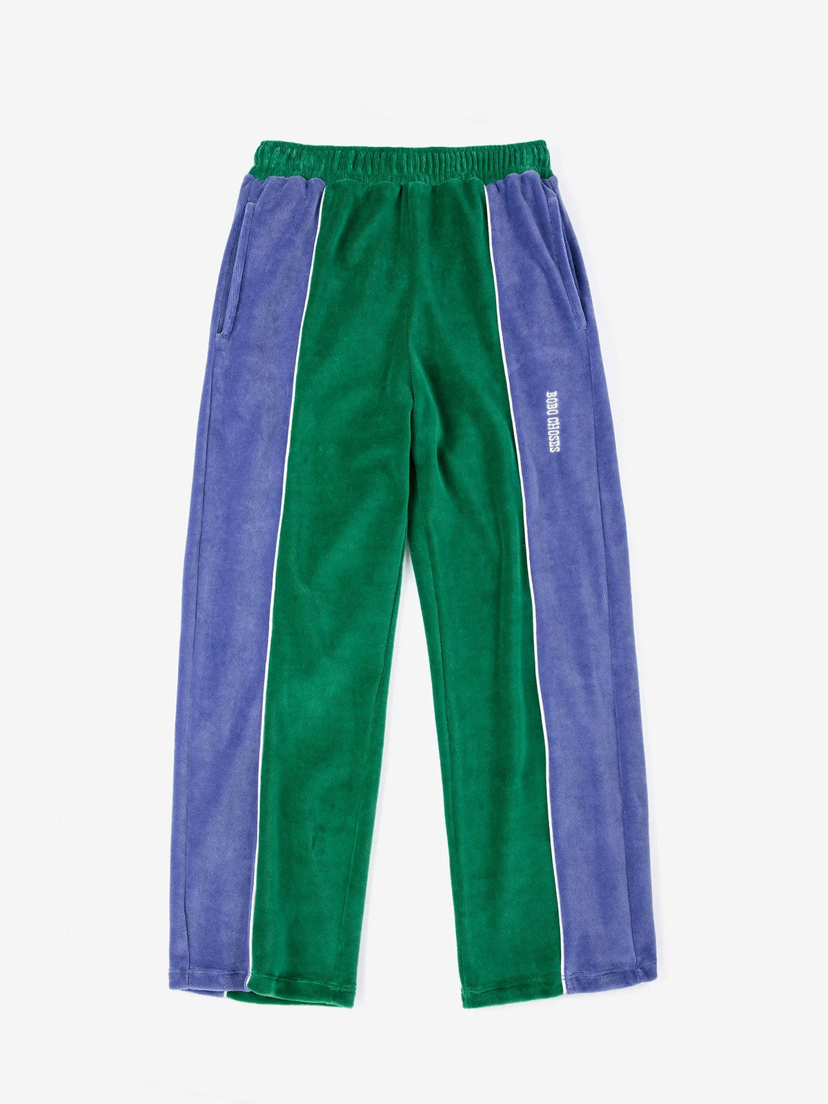 BOBO CHOSES Color Block terry cloth jogging pants