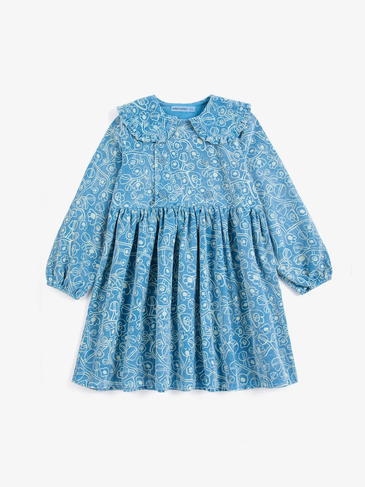 BOBO CHOSES Sketchy Flowers all over corduroy dress