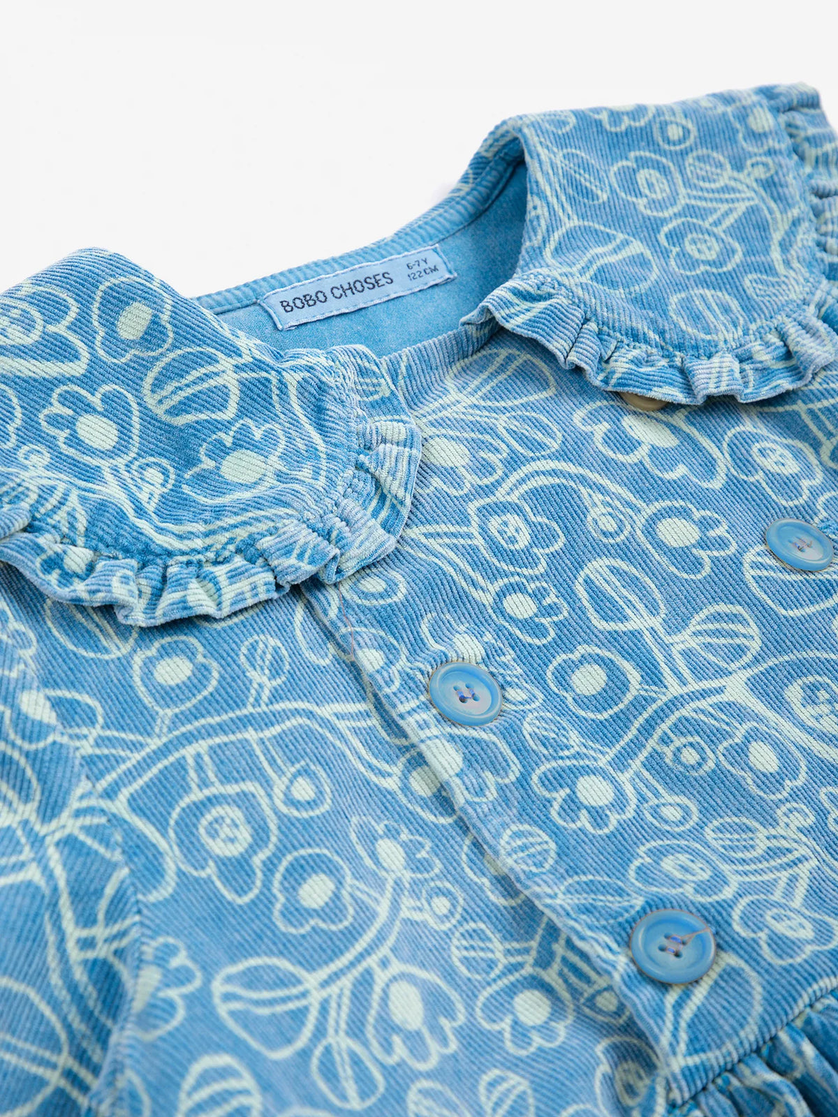 BOBO CHOSES Sketchy Flowers all over corduroy dress