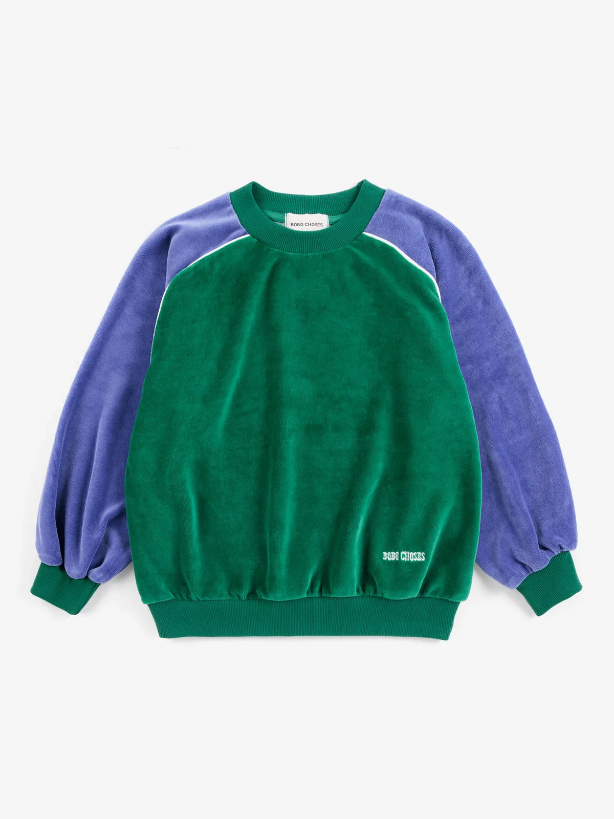 BOBO CHOSES Color Block terry cloth sweatshirt
