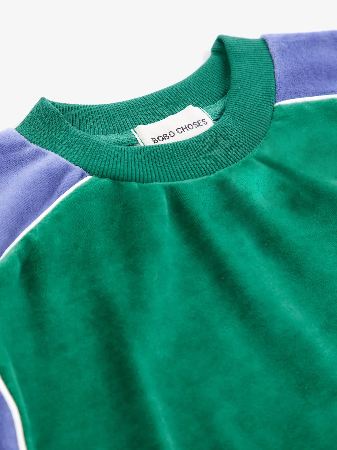 BOBO CHOSES Color Block terry cloth sweatshirt