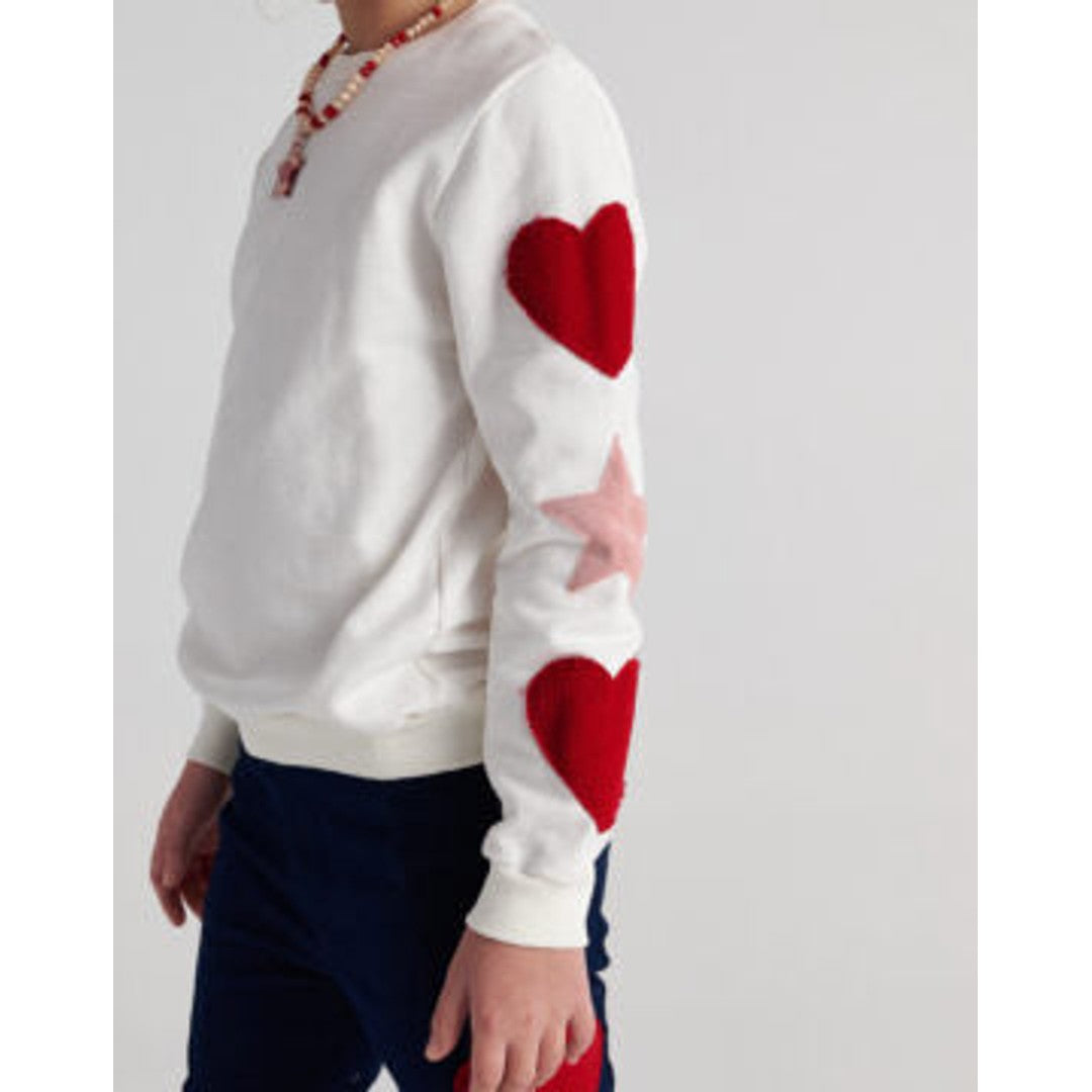 TC GALACTIC HEARTS EMBROIDERED SWEATER TOP KID image 1