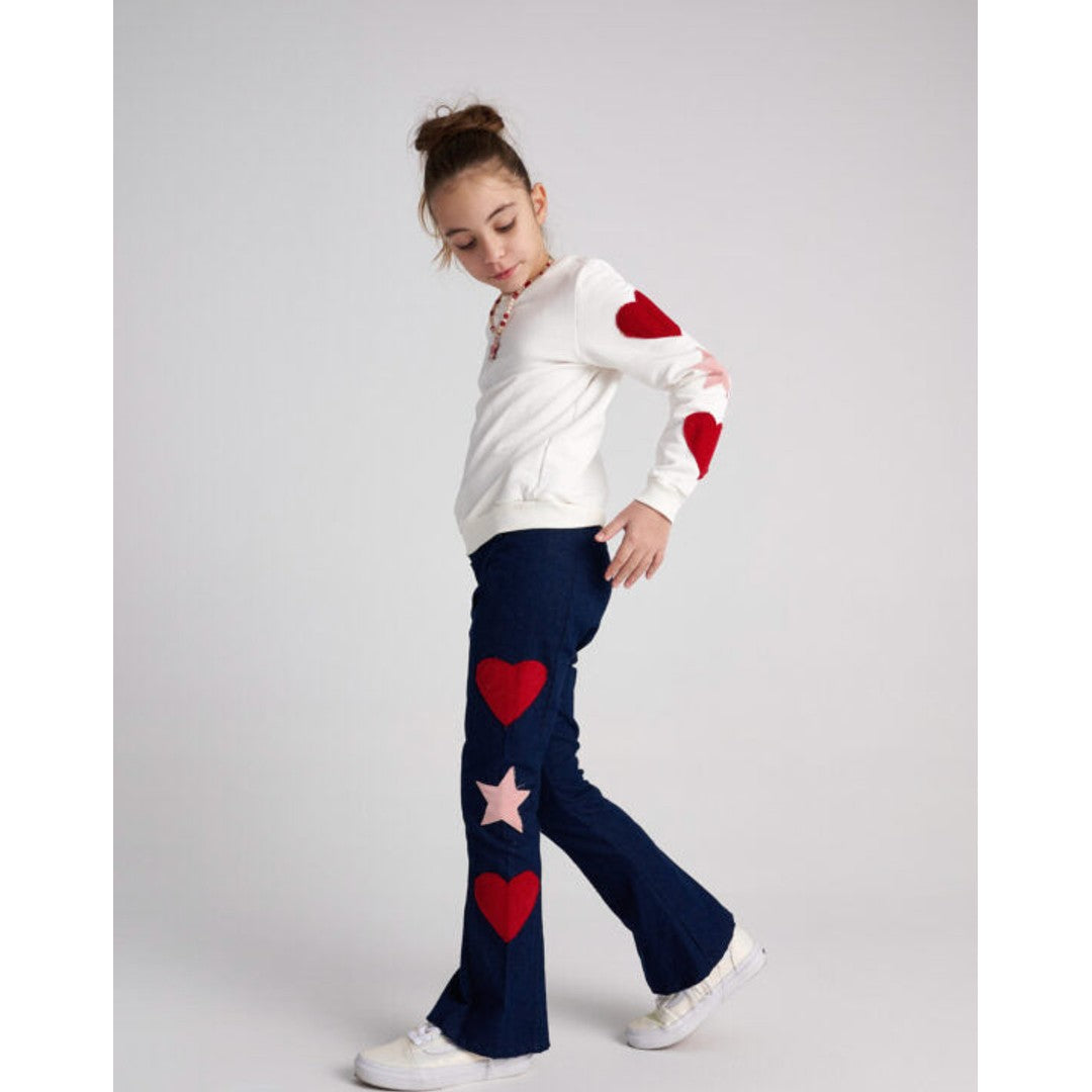 TC GALACTIC HEARTS EMBROIDERED SWEATER TOP KID image 2