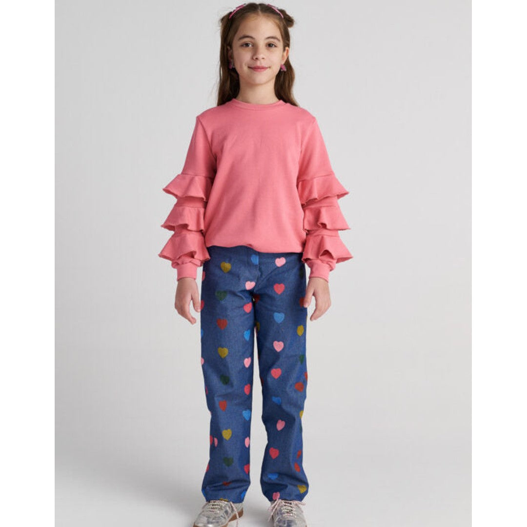TC HEART CONFETTI ALLOVER HEARTS PANTS KID image 1