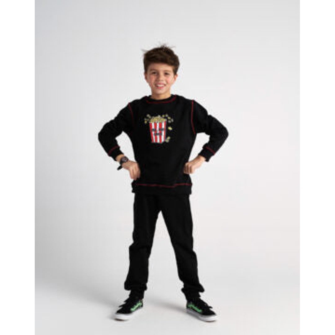 TC MOVIE NIGHT SET WITH POP CORN TOP & STRAIGHT LEG PANTS KID image 1