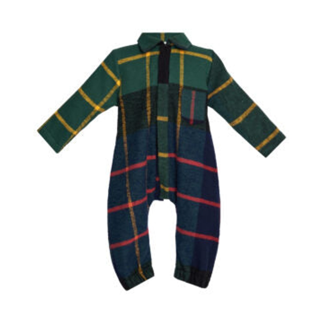 TC NUTCRACKER TARTAN SHIRT JUMPSUIT NB image 1