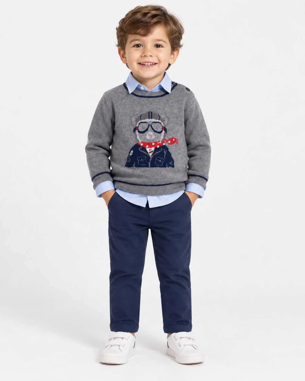 BOBOLI Sweaters Grey 834049