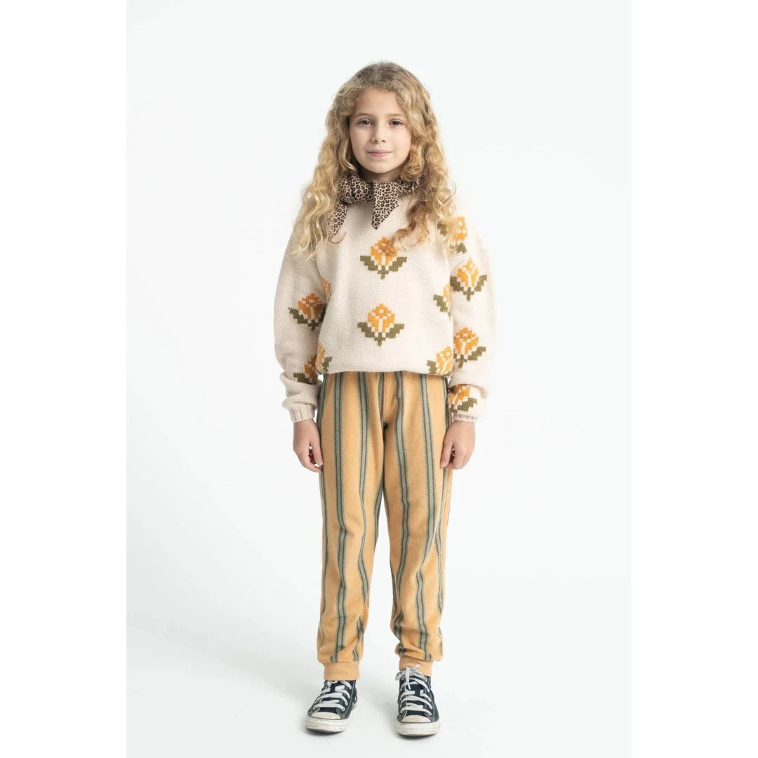 Piu Piu Jogging Pants Sand With Double Stripes image 2