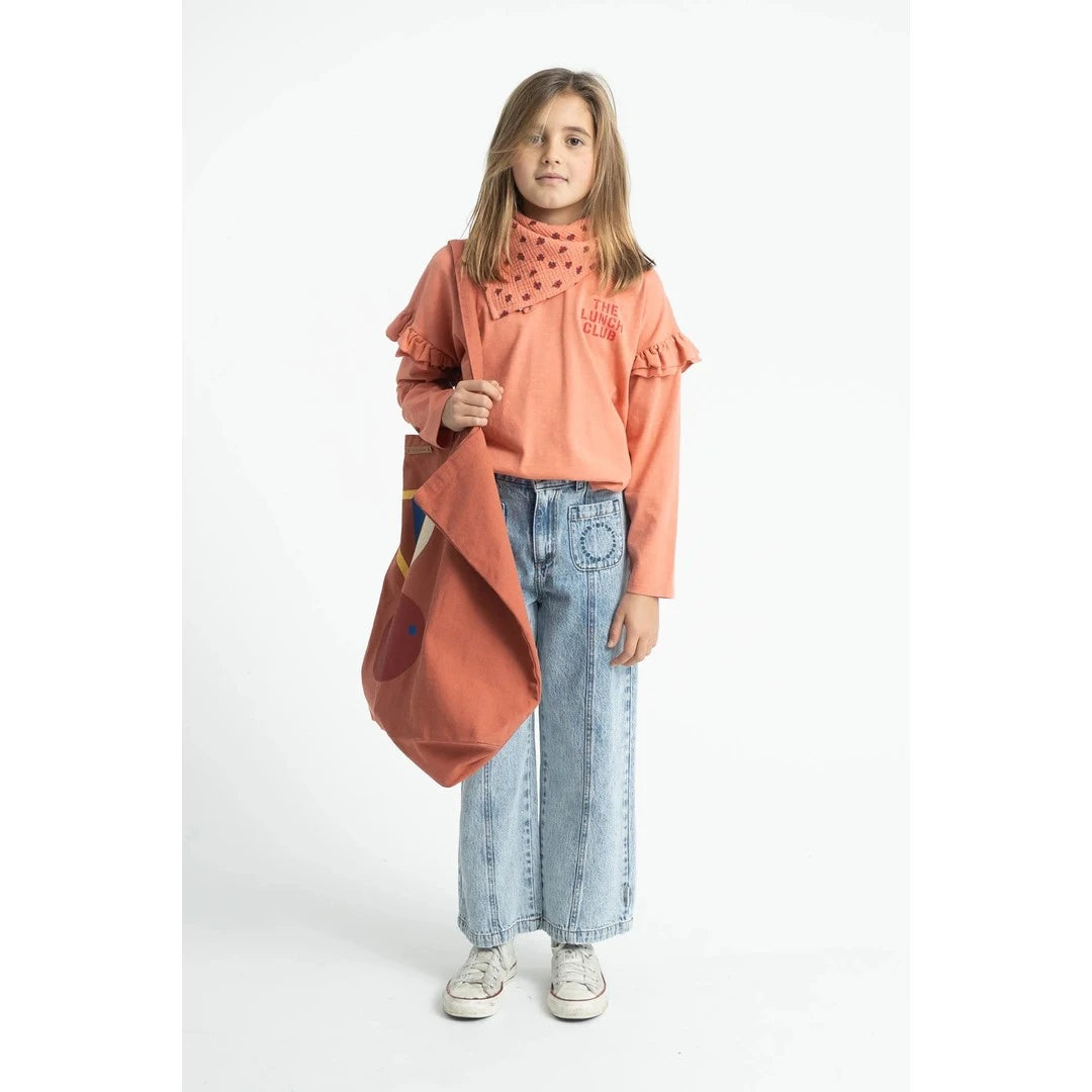Piu Piu Longsleeve T'shirt Pink With Apple Print image 1