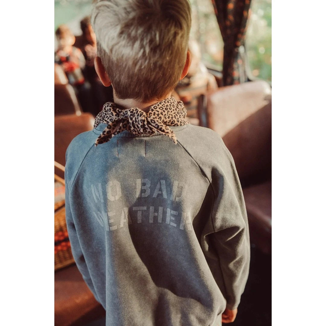 Piu Piu Sweatshirt Grey With Sun & Cloud Print image 2