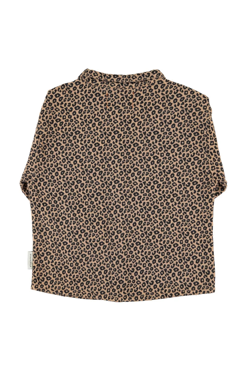 Piu Piu Shirt Brown With Animal Print