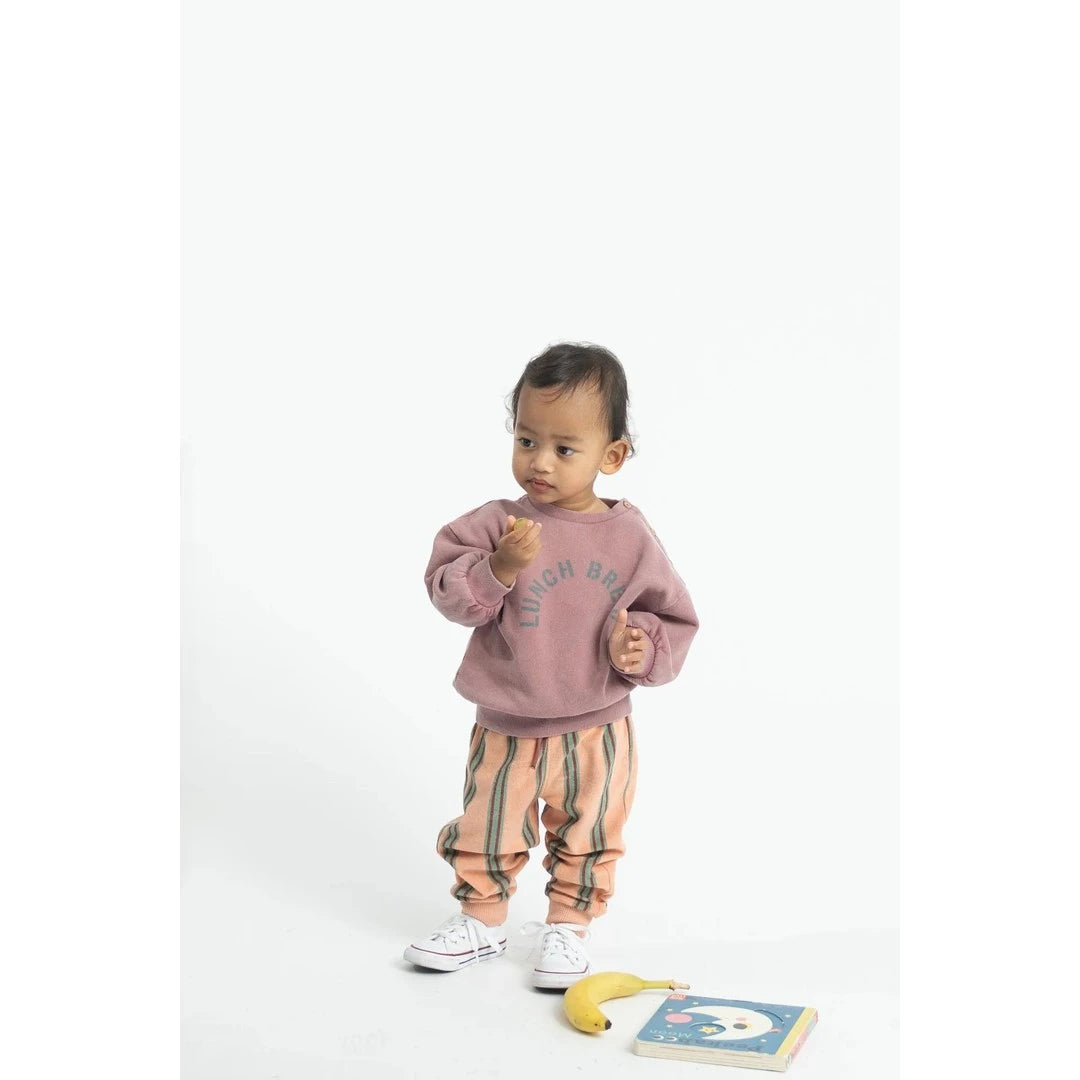 Piu Piu Oversized Sweatshirt Pink With Lunch Break Print image 2