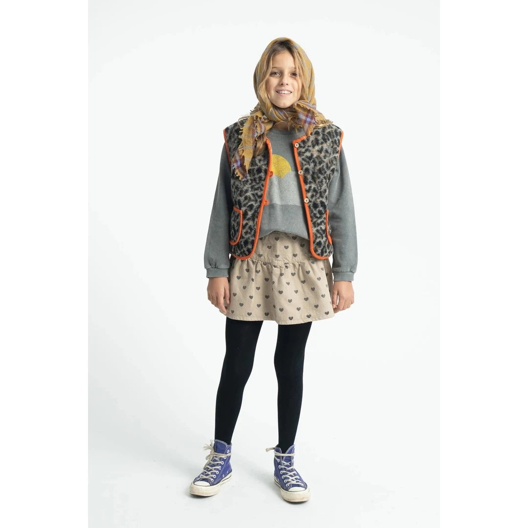 Piu Piu Sweatshirt Grey With Sun & Cloud Print image 3