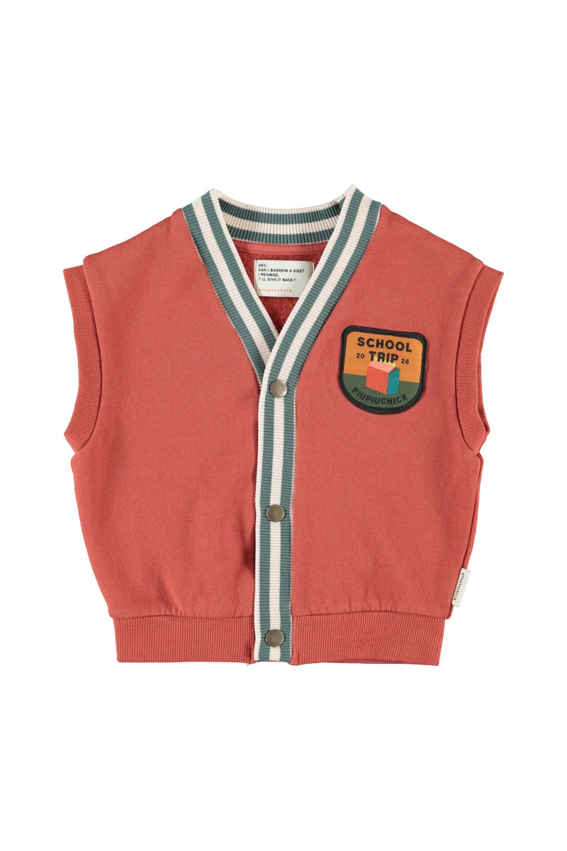 Piu Piu Waistcoat Brick