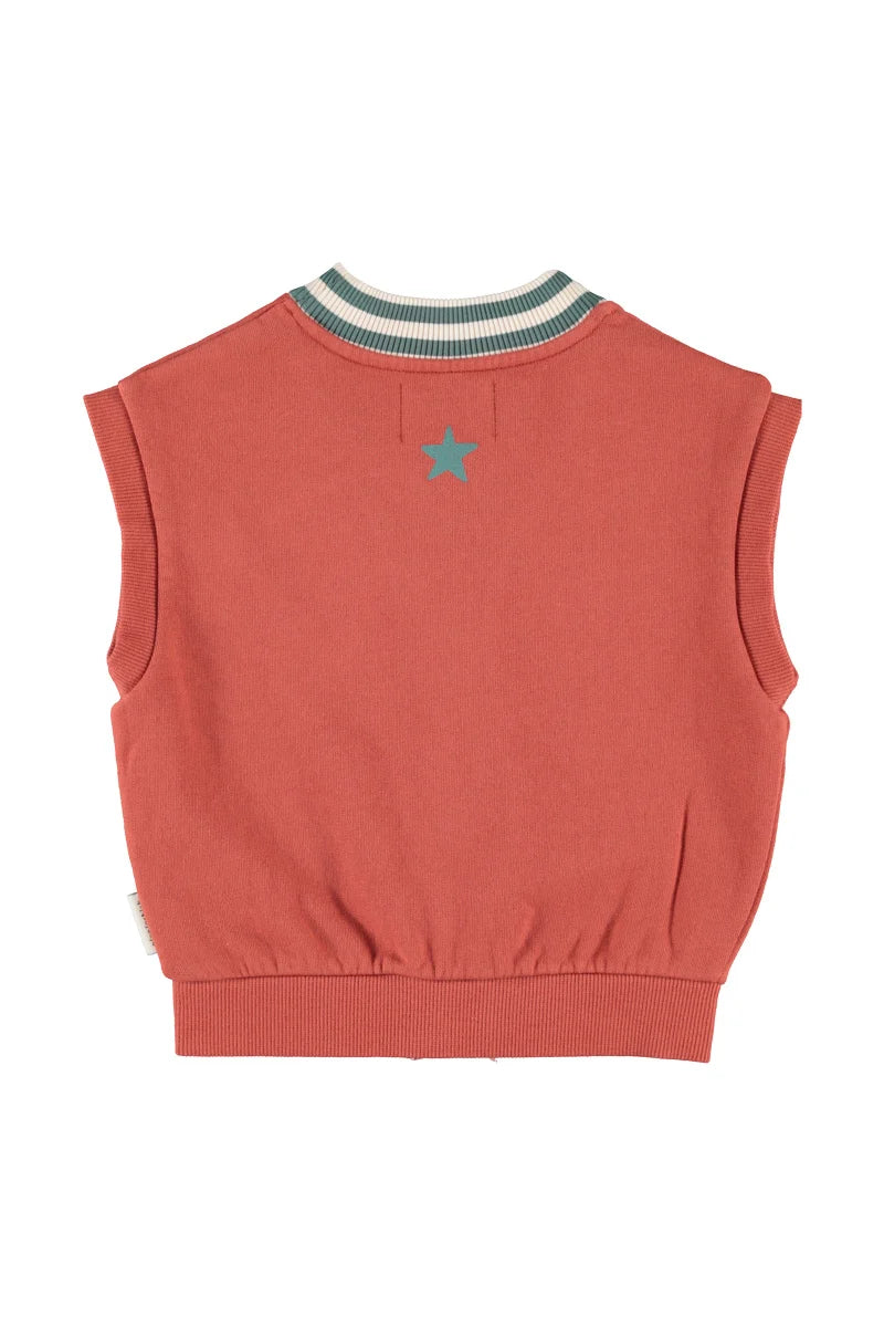 Piu Piu Waistcoat Brick
